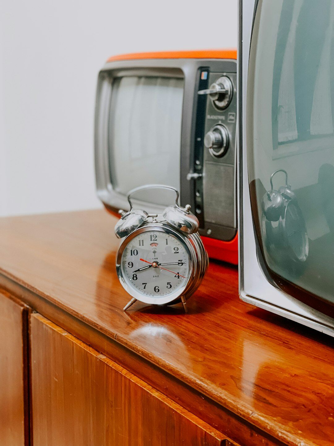 wooden vintage tv cabinet