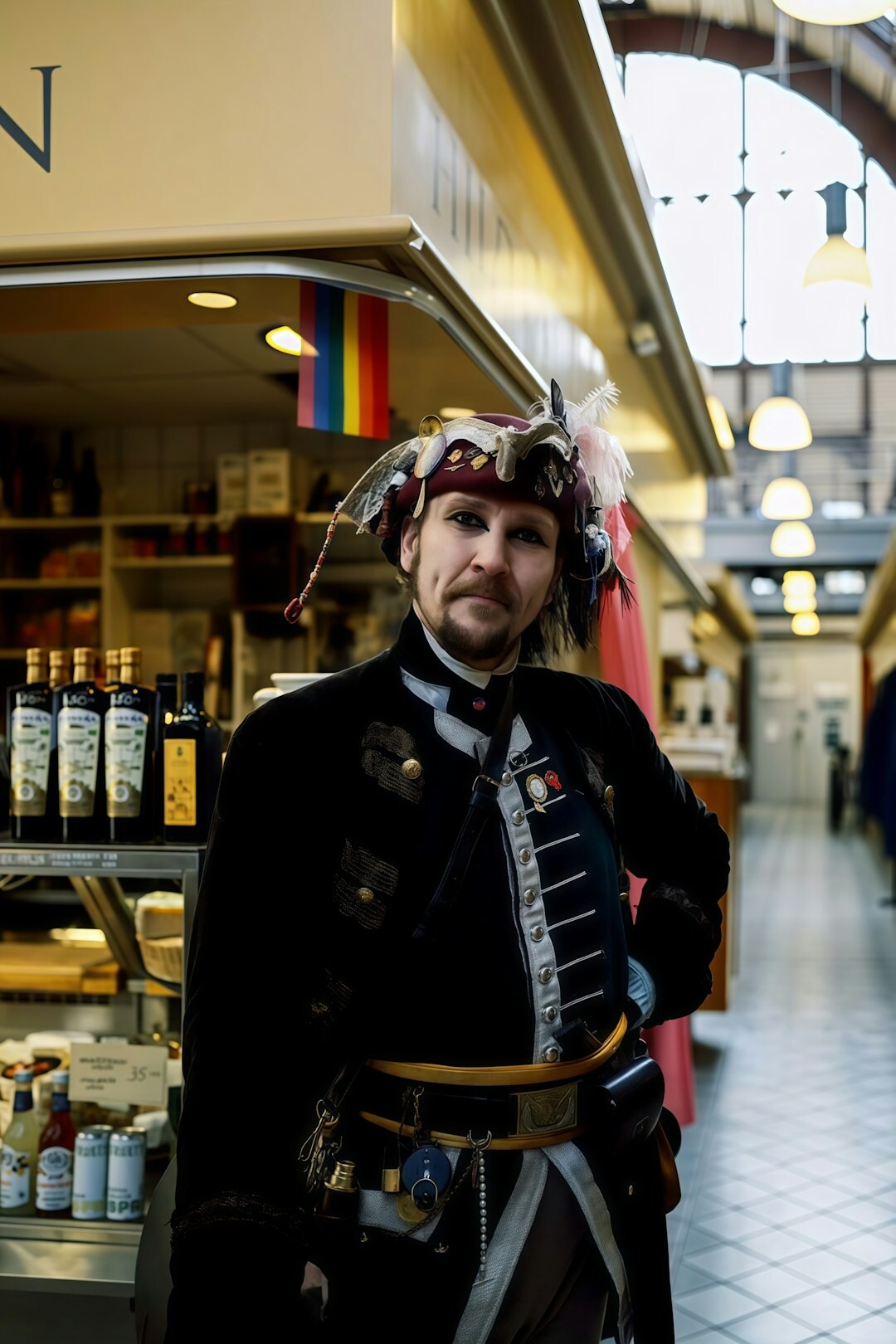Portrait d'un journaliste de télévision suisse en costume