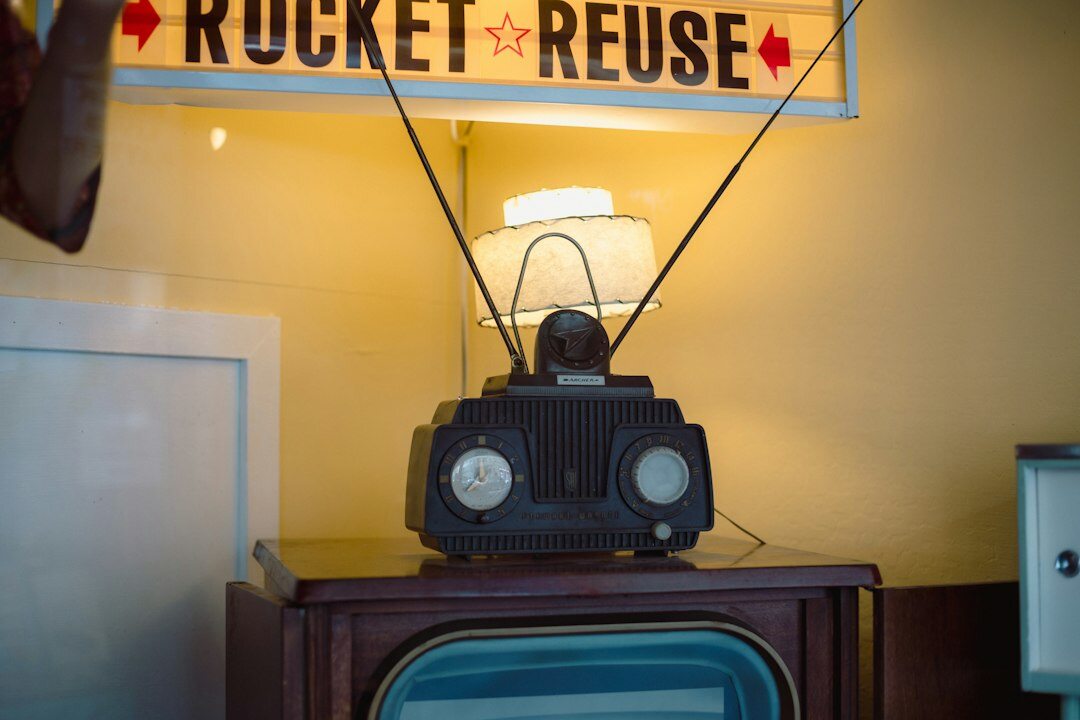 vintage television broadcast studio