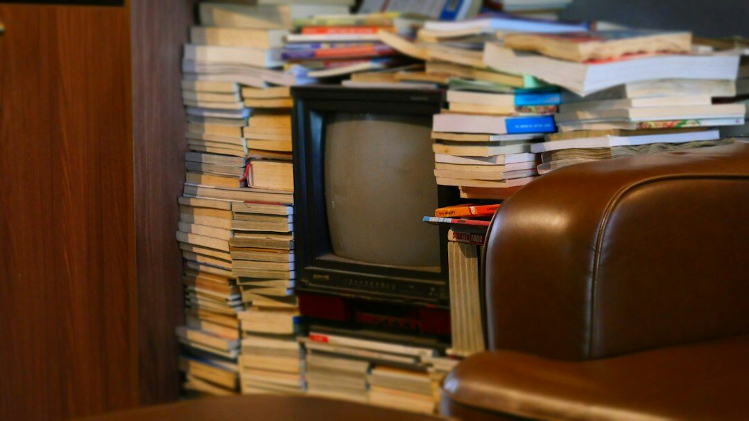 tv news anchor reading